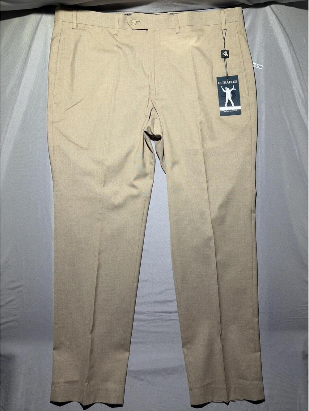 👀NWT Ralph Lauren Ultraflex Men's 38 x 30  - Tan - Stretch ($95.00 MSRP Each)